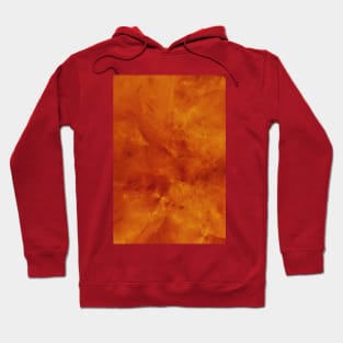 Orange Fire Embers Stone Marble Splash Abstract Artwork Hoodie